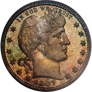 image for: 25C 1907 PCGS PR67