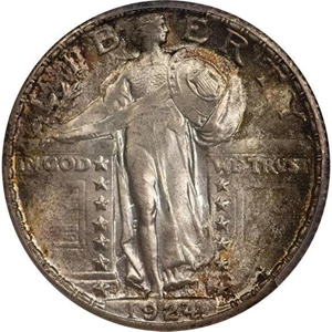 image for: 25C 1924-S PCGS MS66