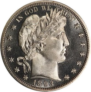 image for: 50C 1893 PCGS PR66 CAM CAC