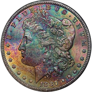 image for: $1 1880-CC REV. OF '78. GSA HOARD. NGC MS63* CAC