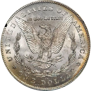 image for: $1 1880-CC REV. OF '78. GSA HOARD. NGC MS63* CAC