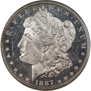 image for: $1 1887 PCGS MS65 DMPL CAC