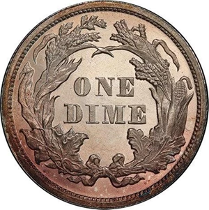 image for: 10C 1863 PCGS PR66+ DCAM CAC