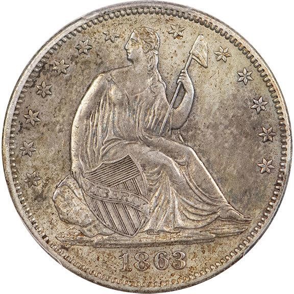 image for: 50C 1863 PCGS AU50