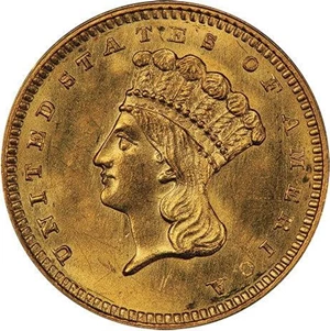 image for: G$1 1863 PCGS MS64