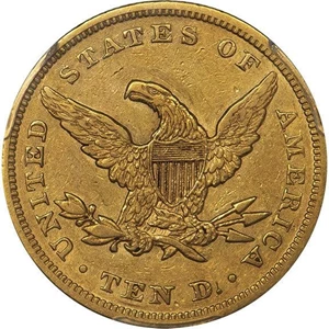 image for: $10 1864 PCGS AU50