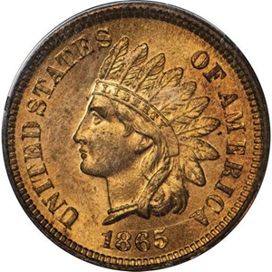 image for: 1C 1865 PCGS MS65 RD CAC