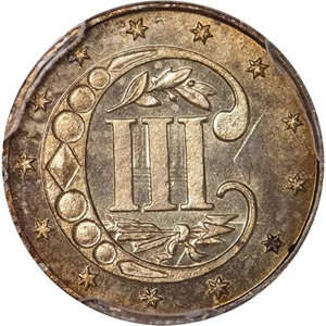 image for: 3CS 1865 PCGS MS66 CAC
