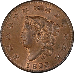 image for: L1C 1820/19. PCGS MS64 BN CAC