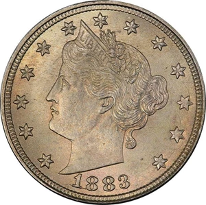 image for: 5C 1883 WITH CENTS. PCGS MS67