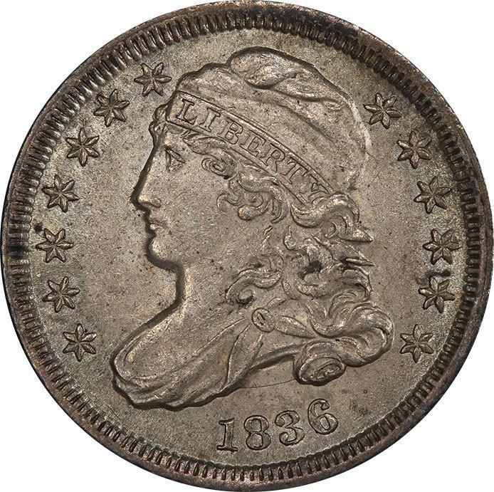 image for: 10C 1836 PCGS MS64 CAC