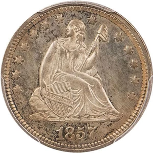 image for: 25C 1857 PCGS MS66