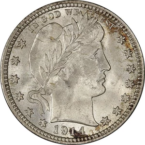 image for: 25C 1914 PCGS MS66+