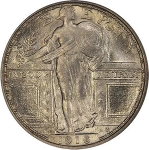 image for: 25C 1916 STANDING LIBERTY. PCGS MS65 FH CAC