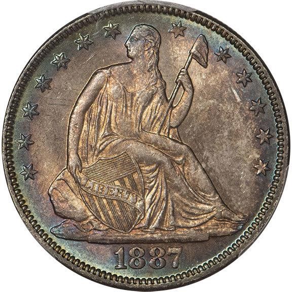 image for: 50C 1887 PCGS MS66+ CAC