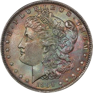 image for: $1 1884-O PCGS MS65 CAC