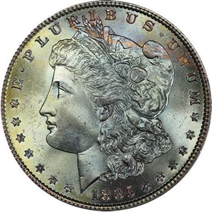 image for: $1 1885 PCGS MS66+ CAC