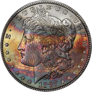 image for: $1 1887 PCGS MS66 CAC