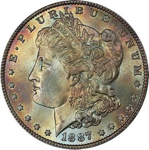 image for: $1 1887 PCGS MS66+ CAC