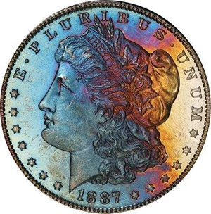 image for: $1 1887 PCGS MS65 DMPL
