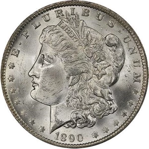 image for: $1 1890-O PCGS MS64