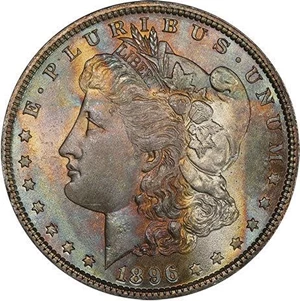 image for: $1 1896 PCGS MS66+ CAC