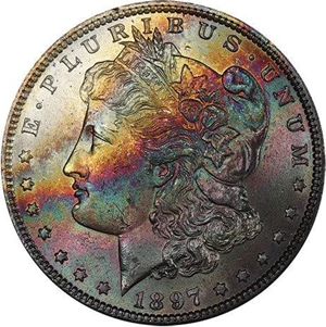 image for: $1 1897 PCGS MS65