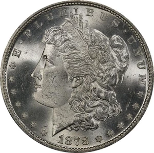 image for: $1 1878 7TF. REVERSE OF 1879. PCGS MS66