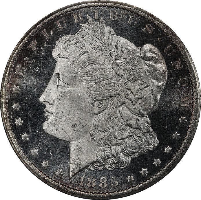 image for: $1 1885-CC PCGS MS66+ DMPL CAC