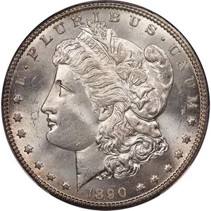image for: $1 1890-CC PCGS MS65+ CAC