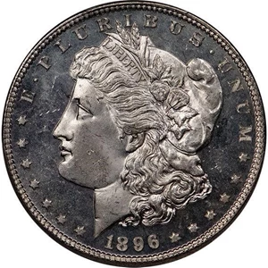 image for: $1 1896 PCGS MS65+ DMPL CAC