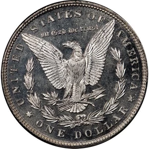 image for: $1 1896 PCGS MS65+ DMPL CAC