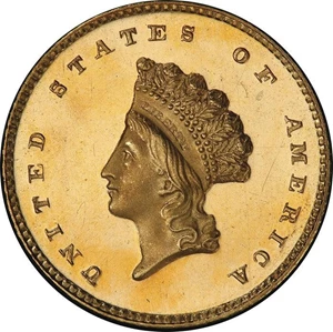 image for: G$1 1855 PCGS PR65+ DCAM CAC