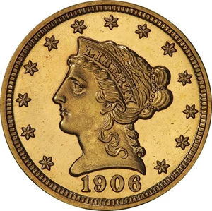 image for: $2.50 1906 PCGS PR67 CAM CAC