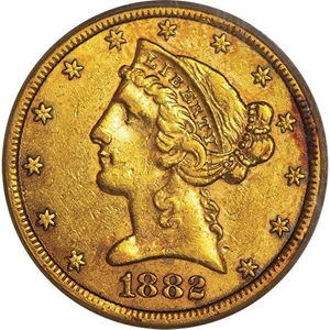 image for: $5 1882-CC PCGS XF45