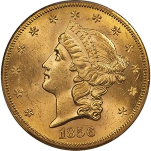 image for: $20 1856-S PCGS MS62 CAC