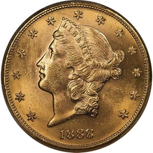 image for: $20 1888-S PCGS MS63
