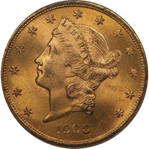 image for: $20 1900 PCGS MS64+ CAC