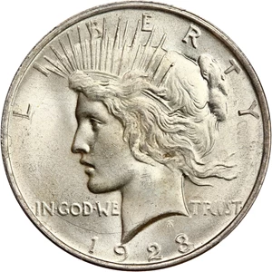 image for: 1923 $1 PCGS MS65