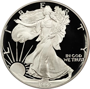 image for: 1992-S Silver Eagle $1 PCGS Proof 69 DCAM