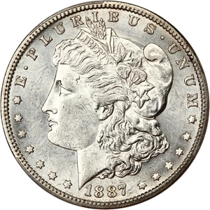 image for: 1887-S $1 PCGS AU58
