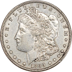 image for: 1893 $1 PCGS AU50