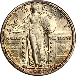 image for: 1920-D 25c PCGS MS63