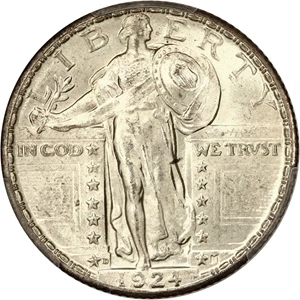 image for: 1924-D 25c PCGS MS65+