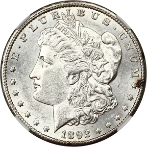image for: 1892-CC $1 NGC MS61