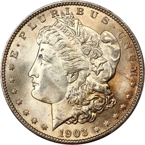 image for: 1903-O $1 PCGS/CAC MS65