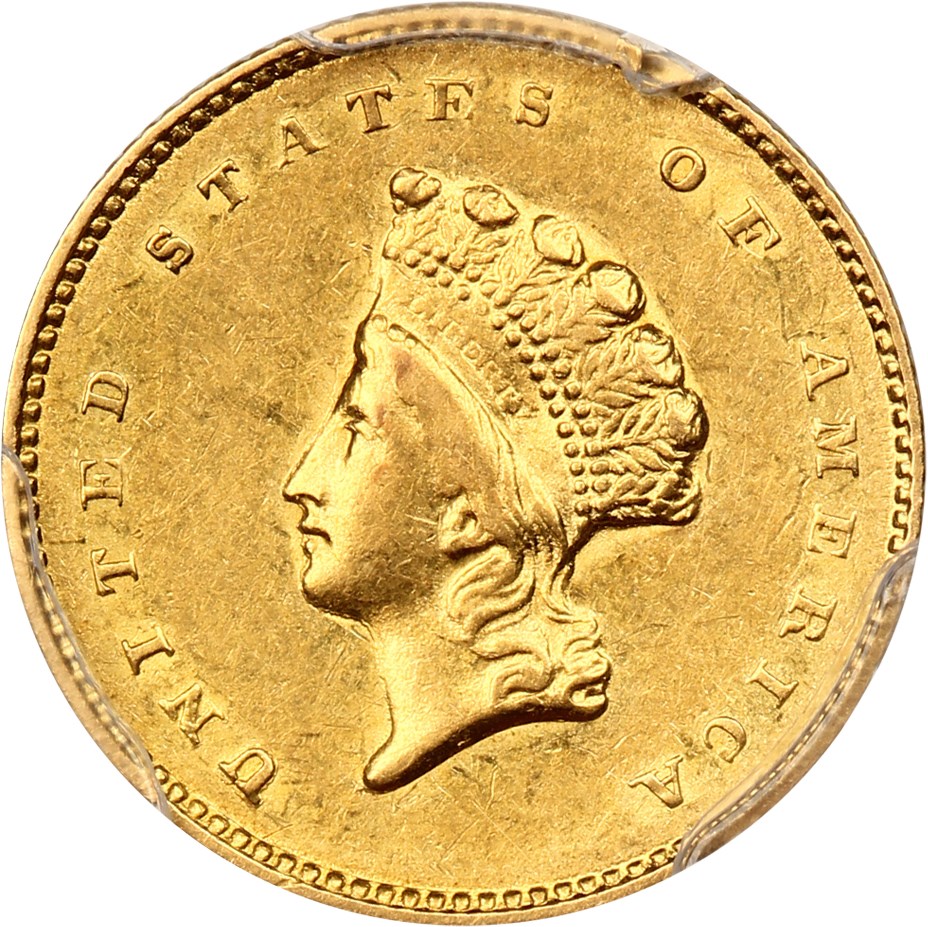 image for: 1855-O G$1 PCGS AU53 (Type 2)