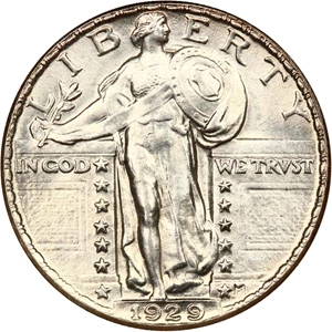 image for: 1929 25c NGC MS64 FH