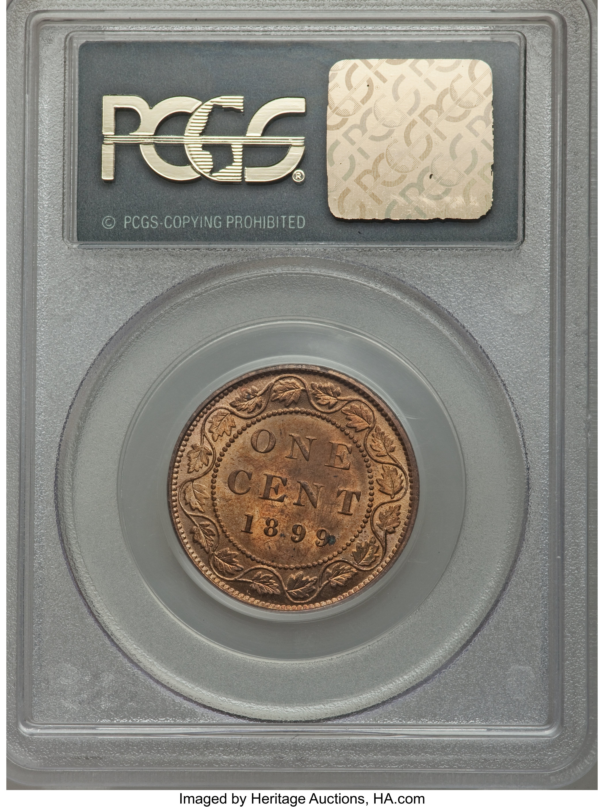 1899 1c MS RD MS65 RD thumbnail 2