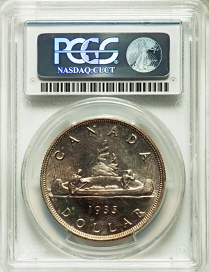 image for: George V Specimen Dollar 1935 SP64 PCGS